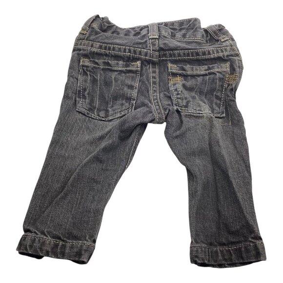 Lot Of 2 DKNY Baby Girl Pants & Jeans 3-6M Adjustable Waist Herringbone & Denim - Picture 14 of 16